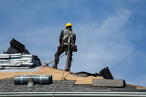 Professional Roofing technician working in Denver, CO